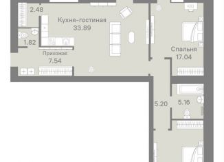 Продается 2-ком. квартира, 94.8 м2, Тюмень, Центральный округ, улица Тимофея Кармацкого, 11