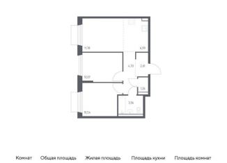 Продам 2-комнатную квартиру, 51.9 м2, поселение Кокошкино, жилой комплекс Новое Внуково, к25