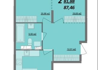 Продам 2-комнатную квартиру, 87.5 м2, Ульяновская область