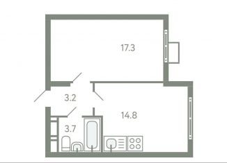 1-комнатная квартира на продажу, 39 м2, село Молоково, жилой комплекс Ново-Молоково, 13