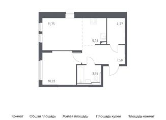 Продажа однокомнатной квартиры, 43.9 м2, село Остафьево, жилой комплекс Остафьево, к19