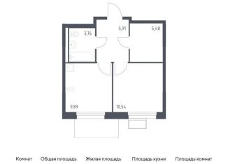 Продается 1-комнатная квартира, 35.6 м2, Химки, жилой комплекс Квартал Ивакино, к3