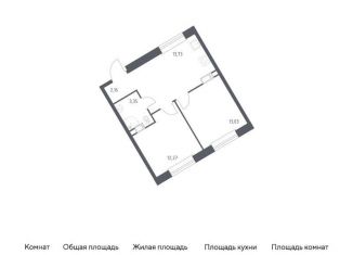 Продается 2-ком. квартира, 44.5 м2, Москва, жилой комплекс Эко Бунино, 14.2