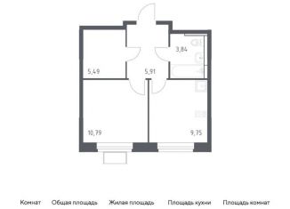 Продается 1-комнатная квартира, 35.8 м2, Ленинский городской округ, жилой комплекс Новое Видное, 17