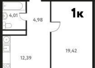 Однокомнатная квартира на продажу, 42.1 м2, Московская область, Школьная улица, 28к2