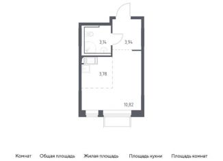 Продается квартира студия, 21.7 м2, Московская область, жилой комплекс Томилино Парк, к6.2