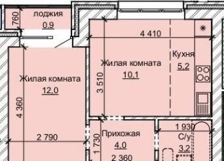 Двухкомнатная квартира на продажу, 35.4 м2, Барнаул, Центральный район