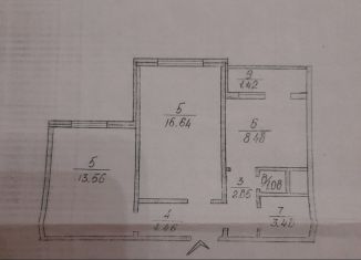 Сдаю в аренду двухкомнатную квартиру, 51 м2, город Морозовск, улица Зеленского, 77