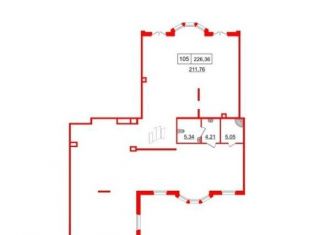 Продаю помещение свободного назначения, 227.36 м2, Санкт-Петербург, 12-я линия Васильевского острова, 41к1, муниципальный округ Васильевский