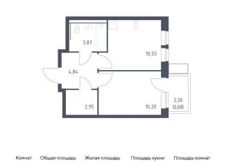 Продам 1-ком. квартиру, 33.1 м2, посёлок Жилино-1, жилой комплекс Егорово Парк, к3.2