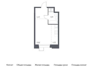 Продаю квартиру студию, 25.3 м2, Москва, многофункциональный комплекс Тропарево Парк, к2.3