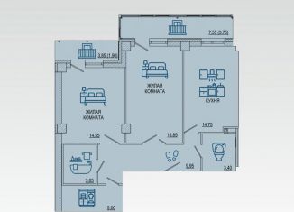 Продается 2-ком. квартира, 73.5 м2, Волгоград, Советский район