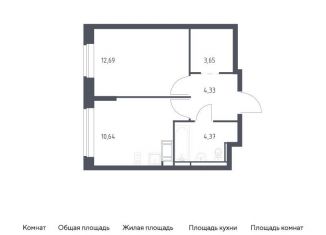 Продам однокомнатную квартиру, 35.7 м2, Санкт-Петербург
