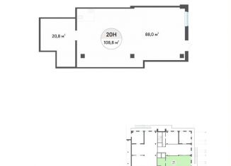 Продам помещение свободного назначения, 108.8 м2, посёлок Парголово, улица Архитектора Белова, 6к5
