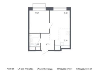 Продаю однокомнатную квартиру, 36.9 м2, Балашиха, жилой квартал Новоград Павлино, к6