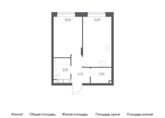 Продается однокомнатная квартира, 35.6 м2, Московская область