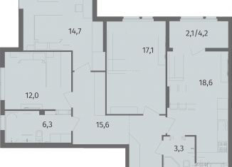 Продажа 3-комнатной квартиры, 89.7 м2, Калининградская область, улица Маршала Борзова, 109