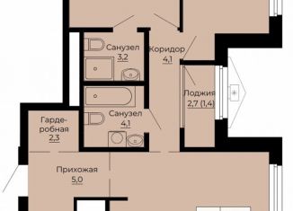 2-ком. квартира на продажу, 70.5 м2, Свердловская область