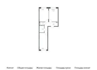 Продажа 2-комнатной квартиры, 58.6 м2, село Остафьево, улица Логинова, 1к2