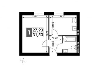 Продается однокомнатная квартира, 31.5 м2, Апрелевка, ЖК Парк Апрель