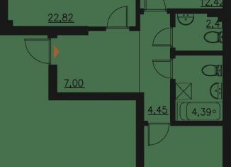 Продажа 2-комнатной квартиры, 70.2 м2, Казань