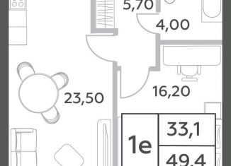 Продажа двухкомнатной квартиры, 49.4 м2, Москва, метро Ломоносовский проспект, проспект Генерала Дорохова, вл1к1