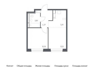 Продам 1-комнатную квартиру, 34.2 м2, Санкт-Петербург, муниципальный округ Рыбацкое
