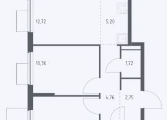 Продаю 2-комнатную квартиру, 53.5 м2, Балашиха, улица Яганова, 8