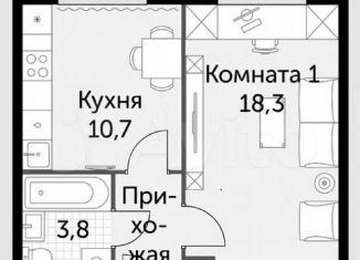 Продажа однокомнатной квартиры, 37 м2, Московская область, Римский проезд, 13