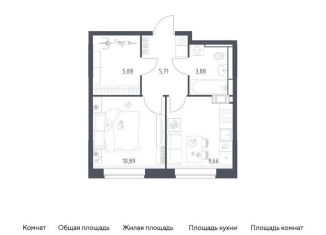 1-комнатная квартира на продажу, 36 м2, Санкт-Петербург, муниципальный округ Рыбацкое