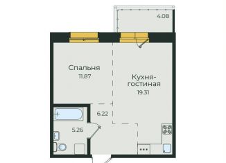 Продам квартиру со свободной планировкой, 46.7 м2, Иркутск, улица Пискунова, 132