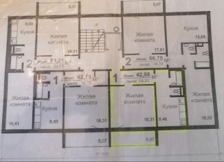 1-комнатная квартира на продажу, 40.6 м2, Челябинская область, улица Салавата Юлаева, 34