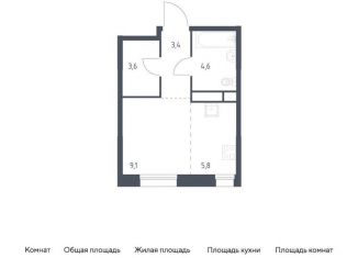 Продам квартиру студию, 26.5 м2, Москва, ЮВАО