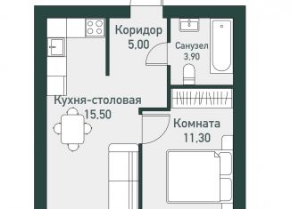 Продаю однокомнатную квартиру, 37.1 м2, Челябинская область