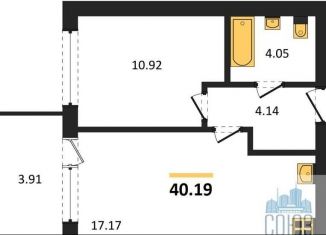 Продается 1-ком. квартира, 40.2 м2, Павловск