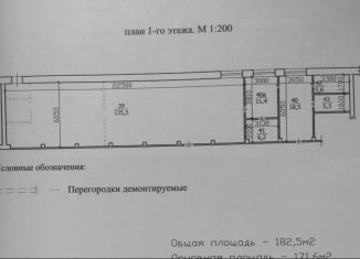 Сдача в аренду помещения свободного назначения, 182.5 м2, Сыктывкар, Первомайская улица, 115, Центральный район