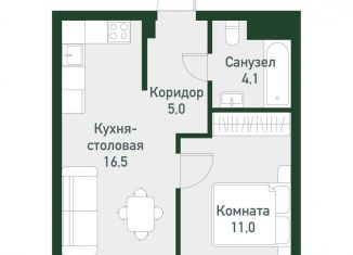 Продам однокомнатную квартиру, 37.1 м2, Челябинская область, Спортивная улица