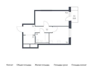 Однокомнатная квартира на продажу, 39.4 м2, Владивосток, улица Сабанеева, 1.2