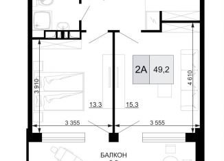 Продажа 1-комнатной квартиры, 49.2 м2, Анапа