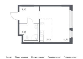 Продажа квартиры студии, 24.5 м2, Колпино, ЖК Новое Колпино
