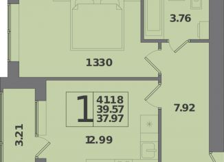 Продаю 1-комнатную квартиру, 41.2 м2, Калининград, Крейсерская улица, 13к1