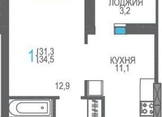 Продаю 1-комнатную квартиру, 34.5 м2, Феодосия