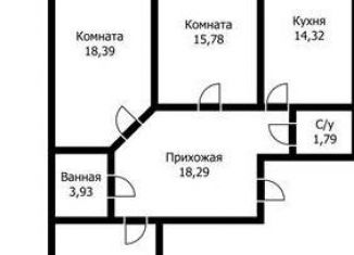Продажа 3-комнатной квартиры, 96.2 м2, Краснодар, улица имени Валерия Гассия, 2блок1, ЖК Авиатор