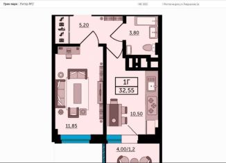 Продам 1-комнатную квартиру, 33 м2, Ростов-на-Дону, Раздорская улица, 2А, ЖК Грин Парк