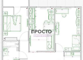 Продается 2-комнатная квартира, 55 м2, Владимир, Северная улица, 2Б, ЖК Молодёжный