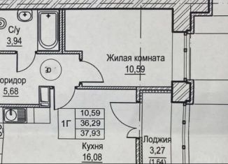 Продается 1-комнатная квартира, 39.6 м2, городской посёлок Новоселье, ЖК Ньюпитер, Красносельское шоссе, 16