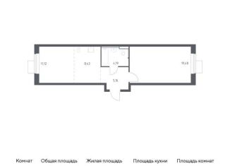 Продажа 1-комнатной квартиры, 48.4 м2, Московская область