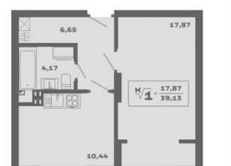 Продам 1-комнатную квартиру, 39.1 м2, Новосибирск, Заельцовский район, Красногорская улица