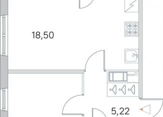 Продажа 1-ком. квартиры, 42.2 м2, Санкт-Петербург