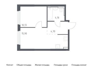 Продается однокомнатная квартира, 34.9 м2, Москва, жилой комплекс Квартал Герцена, к2